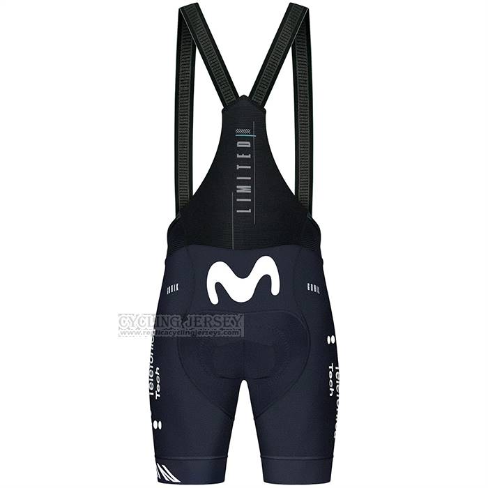2023 Cycling Jersey Movistar Blue White Short Sleeve And Bib Short